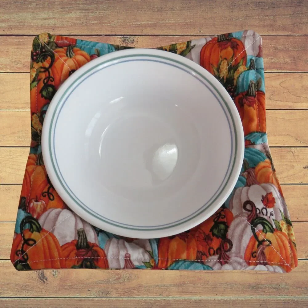 Microwave Bowl Cozy, Reversible Dogs and Pumpkins